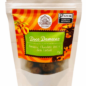 DRAGEA DOCE DAMASCO 75g Sem Açúcar e Sem Lactose